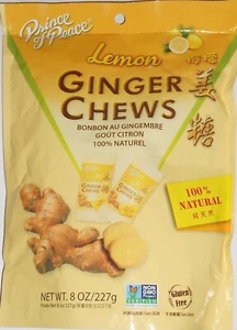Prince Of Peace Borsa Zenzero Masticabile Sapore Limone 8 Once (100%) Naturale - Foto 1 di 24