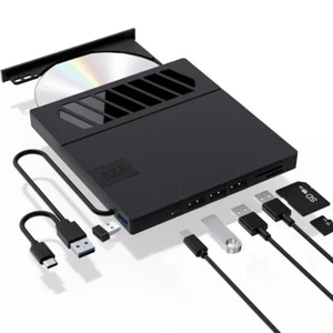 7 in 1  Externes DVD Laufwerk USB 3.0 Brenner CD DVD-RW Brenner für PC Plug &Pla - Bild 1 von 9
