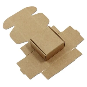 Wedding Favors Gift Box Candy Jewelry Packaging Brown Kraft Paper Packing Boxes - Picture 1 of 6