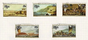 NIUE - 1978 COOK DISCOVER HAWAII - Sc#193/197 - FU - COM 32328 - Bild 1 von 1
