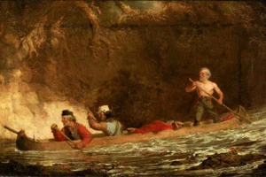 Voyageurs by Charles Deas Western Giclee Art Print + Ships Free - Picture 1 of 3