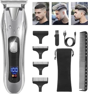 Beard Trimmer Hair Clippers Men-Cordless Rechargeable Hair Trimmer for Men, Prem - Picture 1 of 8