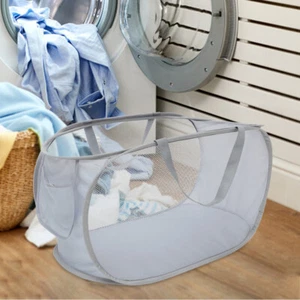 Portable Dirty Laundry Basket for Clothes Collapsable Baskets Child Shopping - Picture 1 of 12