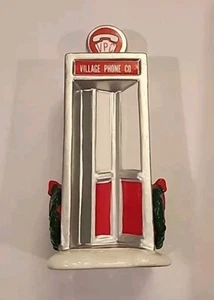 Department 56 Snow Village "Village Phone Booth" #5429-1 - Picture 1 of 6