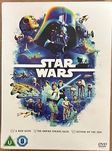 Star Wars Original Trilogy Box Set DVD (Episodes 4-6) Preowned Missing New Hope - Imagen 1 de 3