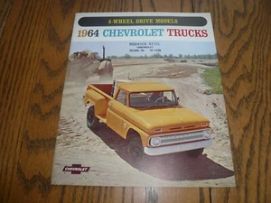 1964 Chevrolet Trucks Allradmodelle Verkaufsprospekte - Oldtimer - Bild 1 von 5
