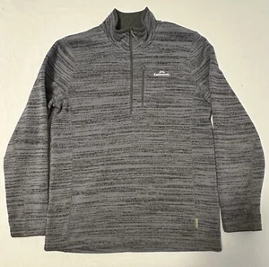 Kathmandu Men's Grey Long Sleeve Jumper Sweater 1/4 Zipper Pullover Size Medium - Picture 1 of 11