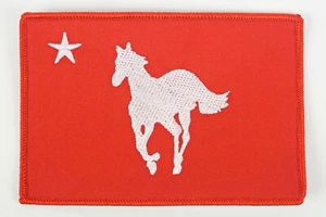 Deftones Official Merch White Pony Red w/ Red Border Embroidered Patch AS* - Picture 1 of 2