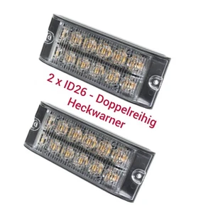 ID26 Doppelreihig Juluen Heckblitzer  Heckwarner GELB - 2 Stück - Bild 1 von 8