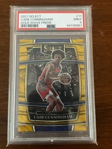 Cade Cunningham Gold Wave Prizm 2021 (RC) PSA 9 #11 2021 - Picture 1 of 2