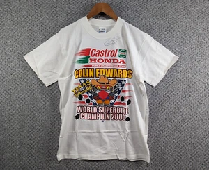 Colin Edwards Signed World Superbike Champion 2000 Vintage Screen Stars T-shirt - Picture 1 of 13