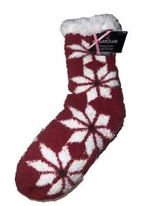 Cuddl Duds Women's Socks Winter Sherpa Lined Lounge Slipper Socks, Size 4-10 - Picture 1 of 8