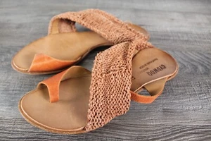 Cydwoq Sundance Vintage Strick Sandalen Leder Handarbeit USA Größe 37 US 7 - Bild 1 von 11