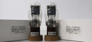 VT25 10 RCA Made in U.S.A Amplitrex Tested 1 Matched Pair 2 Pcs Fixed Bias - Picture 1 of 14