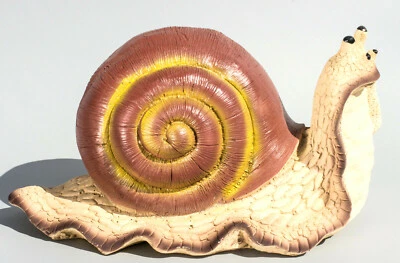 Snail Figurine Outdoor Garden Decor Wildlife Animal Slug Statue Patio Sculpture - Image 1 of 4