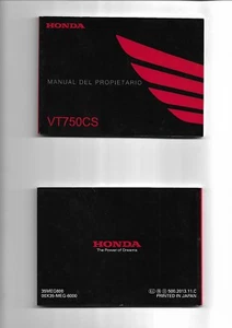 Manual del propietario HONDA VT750CS 2011/2012/2013 ENVIO GRATIS EN EL MUNDO - Imagen 1 de 1