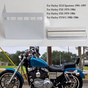 Chrome Windowed Battery Side Top Cover Kit For Harley Wide Super Glide Low Rider - Picture 1 of 13