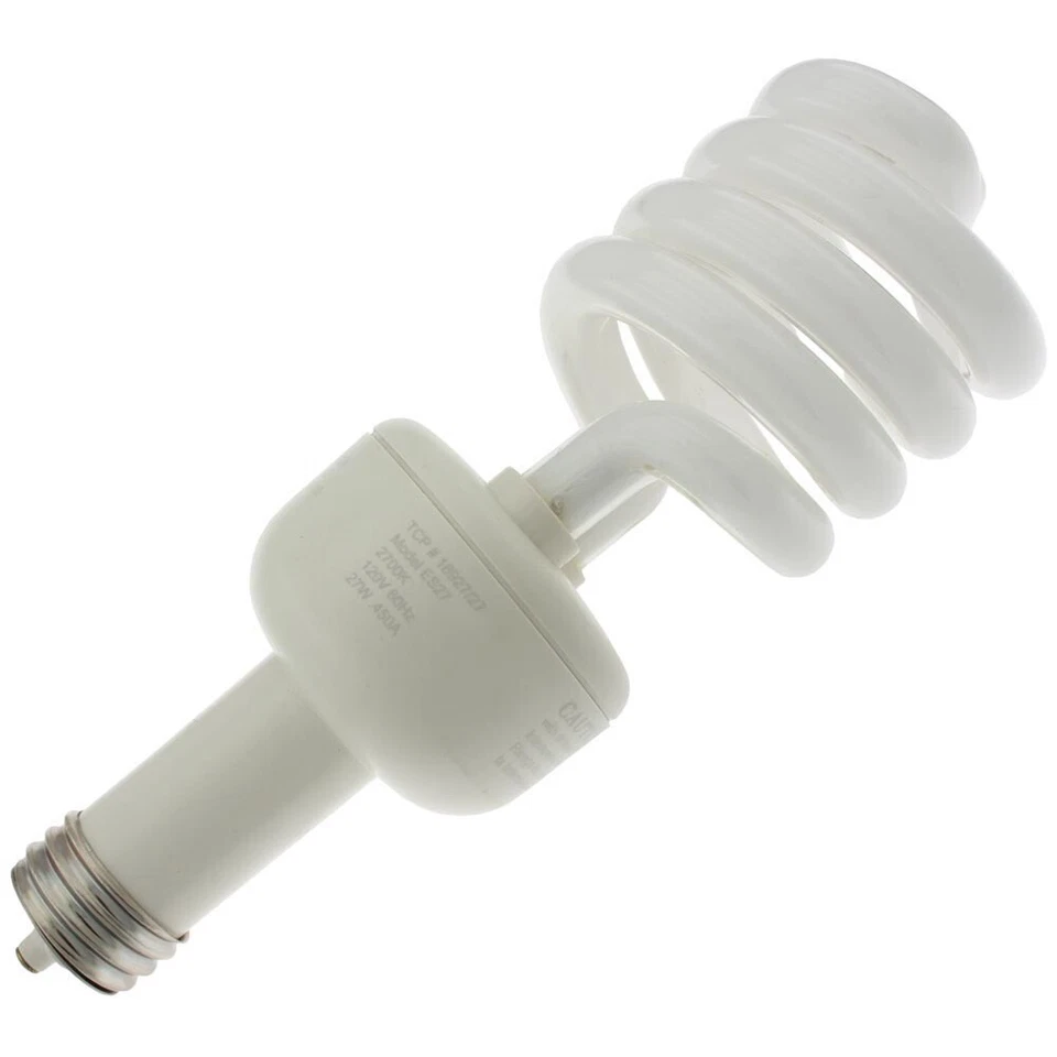 TCP-18927 CFL27/2700/LM-TCP-2700K 27W 120V SPIRAL E26 LONG NECK Free Shipping - Image 1 of 1