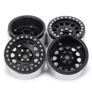 4PC 1/10 Beadlock 2.2 inch Alloy Wheel Rim Width 35mm For Wraith RC Rock Crawler - Picture 1 of 10