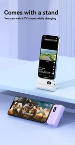 Universal Wireless Portable Mobile Phone Charger Compatible with iPhone, Samsung - Picture 1 of 17