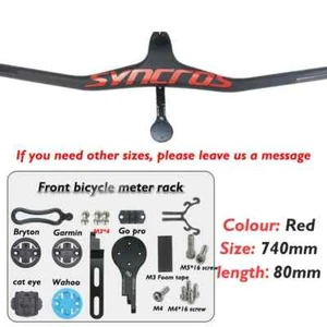 Mountain MTB Bicycle Carbon Integrated Handlebar -17 Degree with Mount Stand - Picture 1 of 41