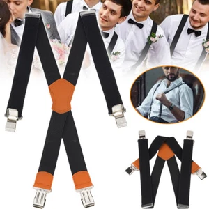 Hosenträger für Herren X-Form Hosengurte Damen Verstellbar Hosenhalter mit Clips - Bild 1 von 14