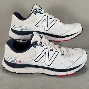 New Balance 840V3 Men 13 Walking Shoes Stability Support White Blue Red MW840NR3 - Picture 1 of 18