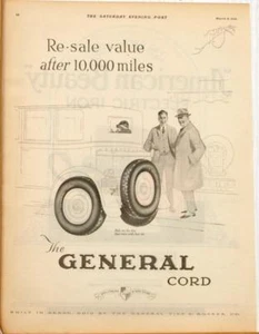 Große General Reifenanzeige 1924 / Akron OH / Great Art - Bild 1 von 1