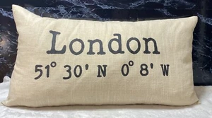 London Coordinates 12x19 Throw Pillow - Picture 1 of 5