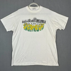 VTG Stedman Super Hi Cru Single Stitch T Shirt XL Stockbridge Massachusetts USA - Picture 1 of 13