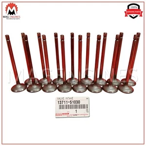 13711-51030 GENUINE OEM INTAKE VALVE SET (16Pcs) TOYOTA 1VD-FTV V8 1371151030 - Picture 1 of 4