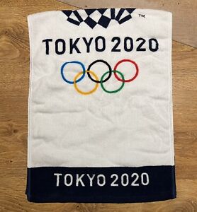 Tokyo 2020 Summer Olympics Made In Japan Blue White Towel