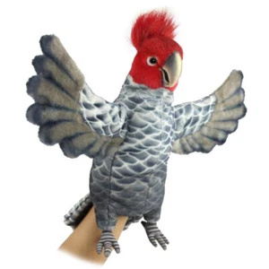 Gang Gang Cockatoo Puppet - Hansa Realistic Stuffed Plush Animal Soft Toy 30cm - Foto 1 di 1