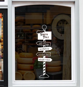 NORDPOL SCHILDER Schaufenster Aufkleber Weihnachten Laden Display Xmas Decal - Bild 1 von 6
