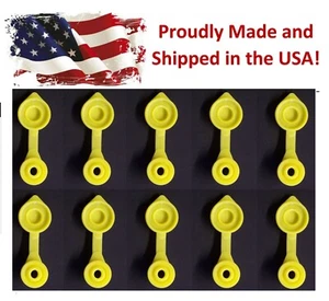 10 Yellow Fuel Gas Can Jug Vent Cap Blitz Wedco Scepter Essence Midwest Eagle - Picture 1 of 10