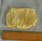 Vintage Doll Underpants, Yellow Dotted Semi Sheer, 6" Waist