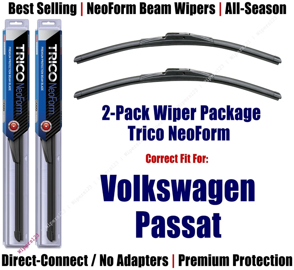 2pk Super-Premium NeoForm Wipers fits 1999-2001 Volkswagen VW Passat 16210x2 - Image 1 of 1