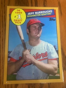 2016 Archives 1985 #1 Draft Pick 5x7 Jeff Burroughs Senators #'d /10 - Picture 1 of 1