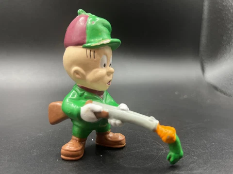 Vintage 80's Elmer Fudd With Gun Carrot Applause Warner Brothers PVC Figure Cover