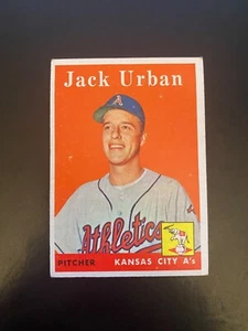 1958 TOPPS BASEBALL #367 JACK URBAN!!! $1 SPEDIZIONE!! - Foto 1 di 2
