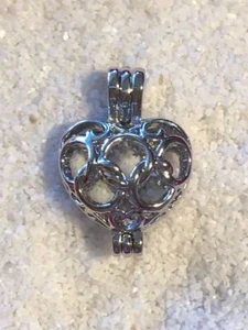 Versilberter Perlenkäfig und 925 Sterling 18" Halskette #15 - Bild 1 von 1