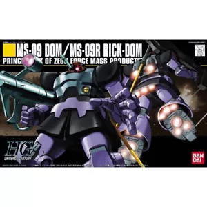 BANDAI HGUC 1/144 MS-09 Dom / MS-09R Rick Dom Plastic Model Kit Japan - Picture 1 of 5