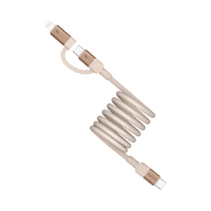 Momax Mag.Link Duo 60W USB Type-C + Lightning to USB-C Cable MFi Certified Cord - Picture 1 of 14