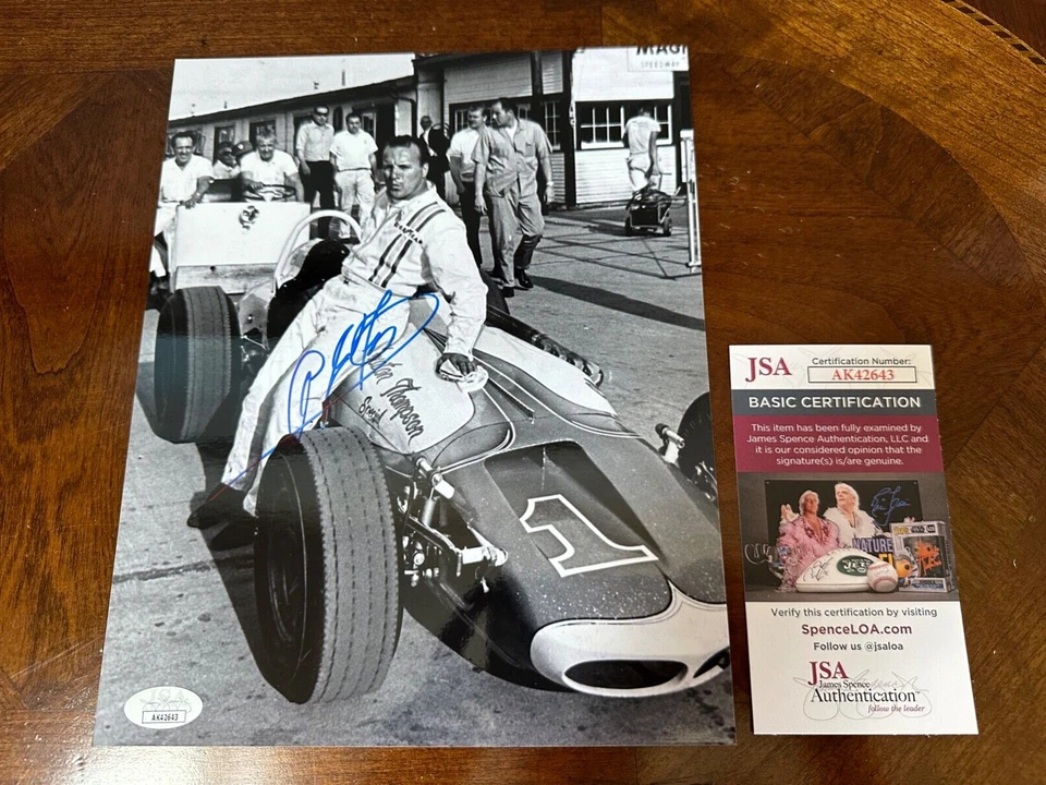 A.J. Foto 8x10 firmada por Foyt - Autenticada por JSA - Indy Racing - Firmada por NASCAR Foto 1 de 1