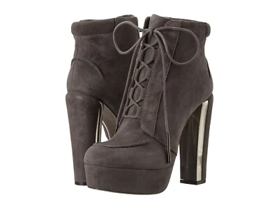 85% OFF CALVIN KLEIN COLLECTION Botas Plataforma Alena Camurça Cobblestone tamanho 38 - Imagem 1 de 4