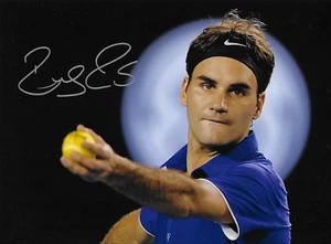 Roger Federer Tennis Player Signed Photograph 2 *With Proof & COA* - Picture 1 of 3