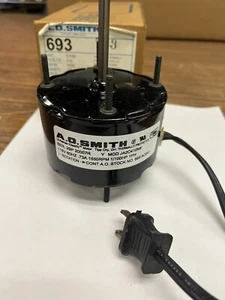 AO SMITH,693,ELECTRIC MOTOR 1/100HP 1550RPM 115V 1PH - Picture 1 of 3
