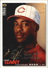 1995 Collector's Choice Silver Signature Reds Baseball Card #429 Ron Gant