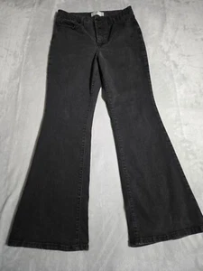 Anne Klein Jeans Womens Size 12 Faded Black Designer Bootcut Flare Jeans Y2K - Picture 1 of 11