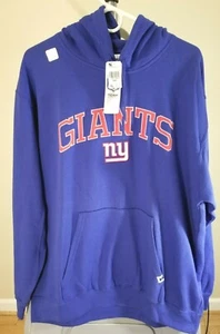 New York Giants NFL Classic Blue Team Logo XL Hooded Sweatshirt - Picture 1 of 4